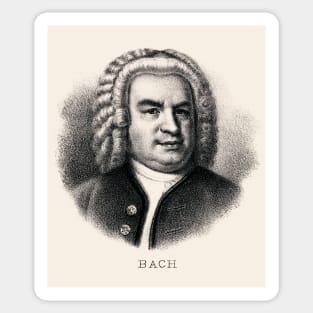 Composer Johann Sebastian Bach Sticker